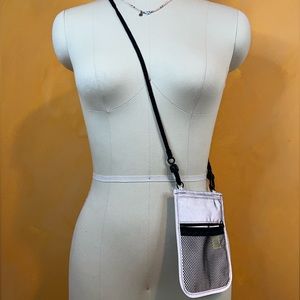 Pull&Bear reflective crossbody wallet bag with detachable and adjustable strap